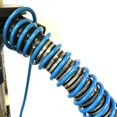 Distribution tube for seeding tynes - Blue 2.0mm