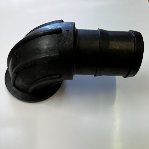 1" Flange x 1" hose barb sweep