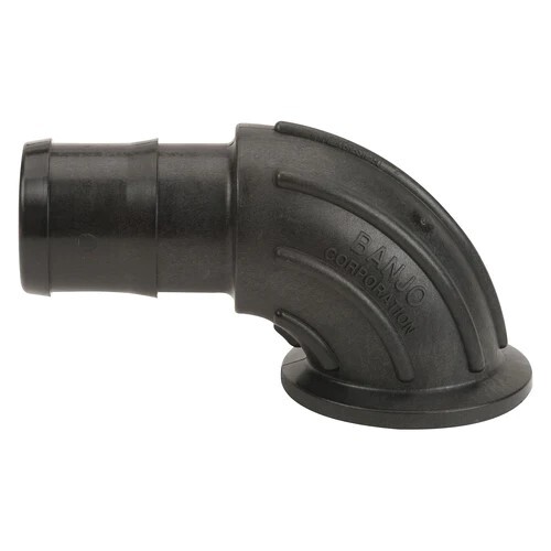 2" FP Flange x 2" hose barb sweep